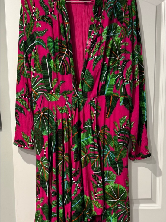 FARM Rio Dresses & Skirts - FARM Rio Hot Pink Tropical Maxi Dress